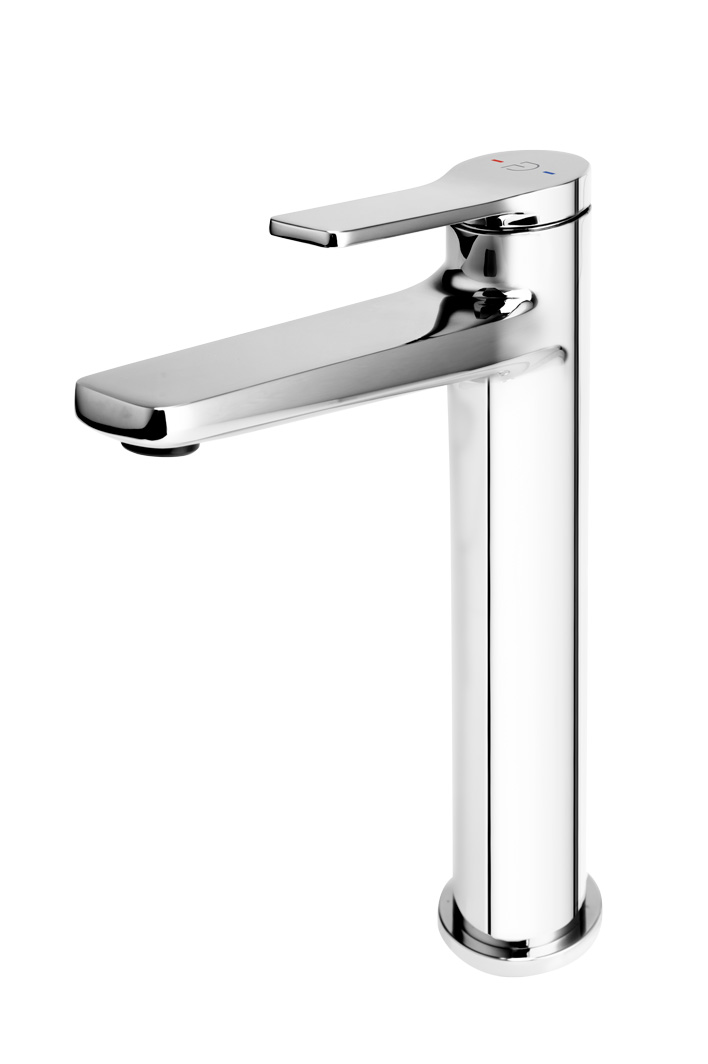 SEPPIA, Standing countertop washbasin mixer, click-clack drain