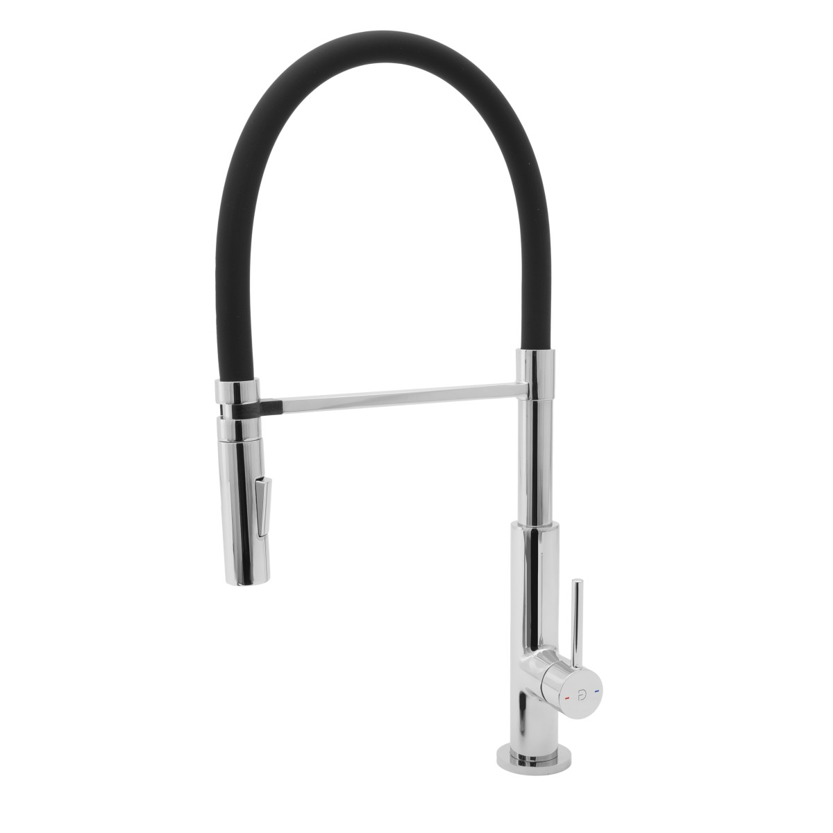 AVANZA, Standing sink mixer, flexible black pull-out spout