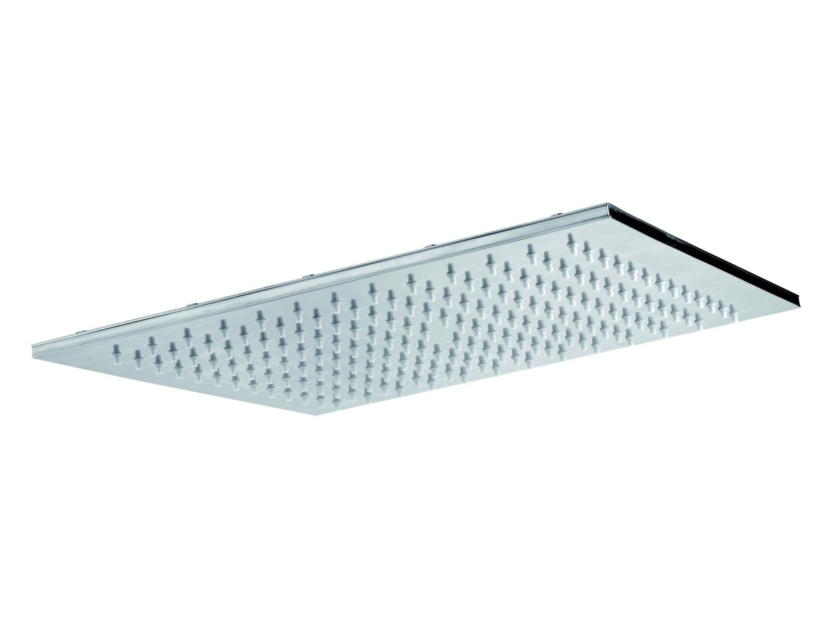 INULA, Rainfall shower head, square 300 mm, stainless steel