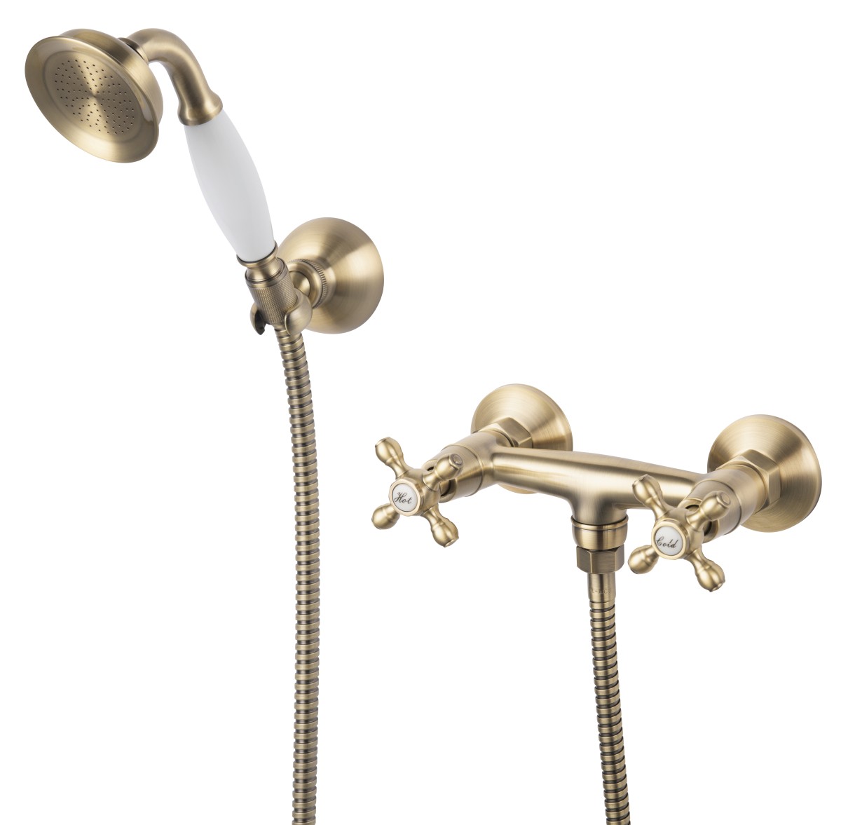 LACRIMA, Wall-mounted shower mixer with spot shower set