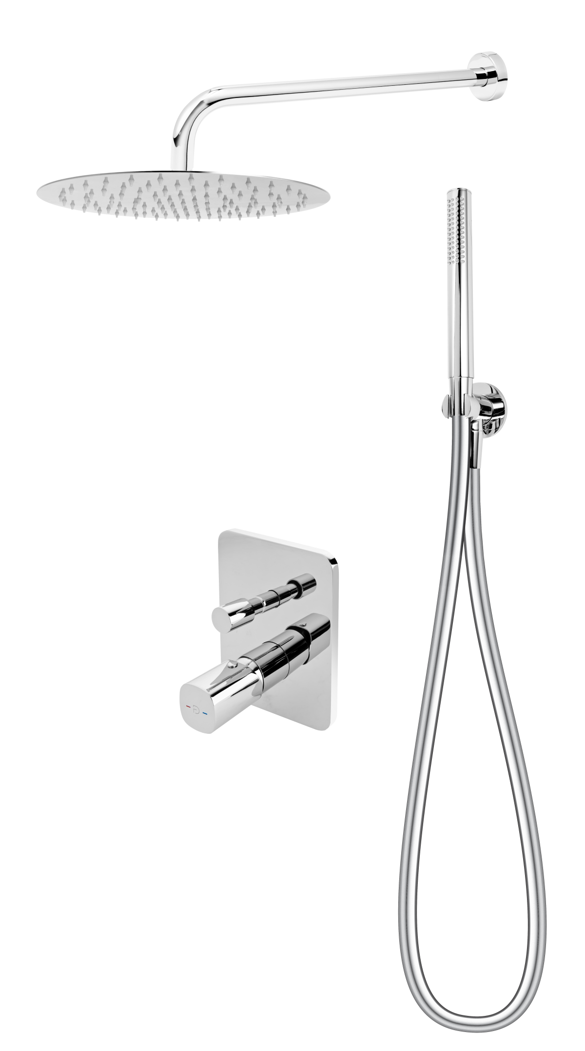 MEANDRO, SET with 2-functions concealed shower mixer